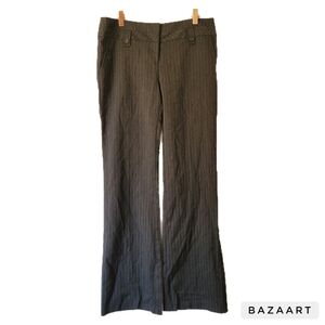 Star City Pants Juniors Size 7 Gray Stripe Business Attire Womens Career